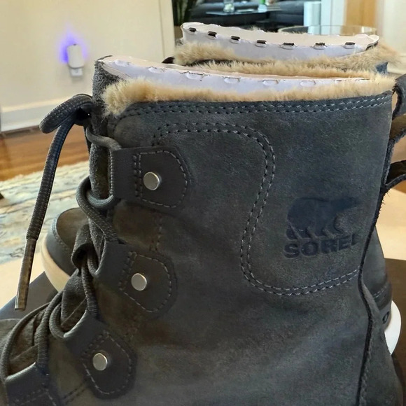 Sorel Women’s Gray Explorer II Joan Waterproof Boot Size 8 - Picture 5 of 16